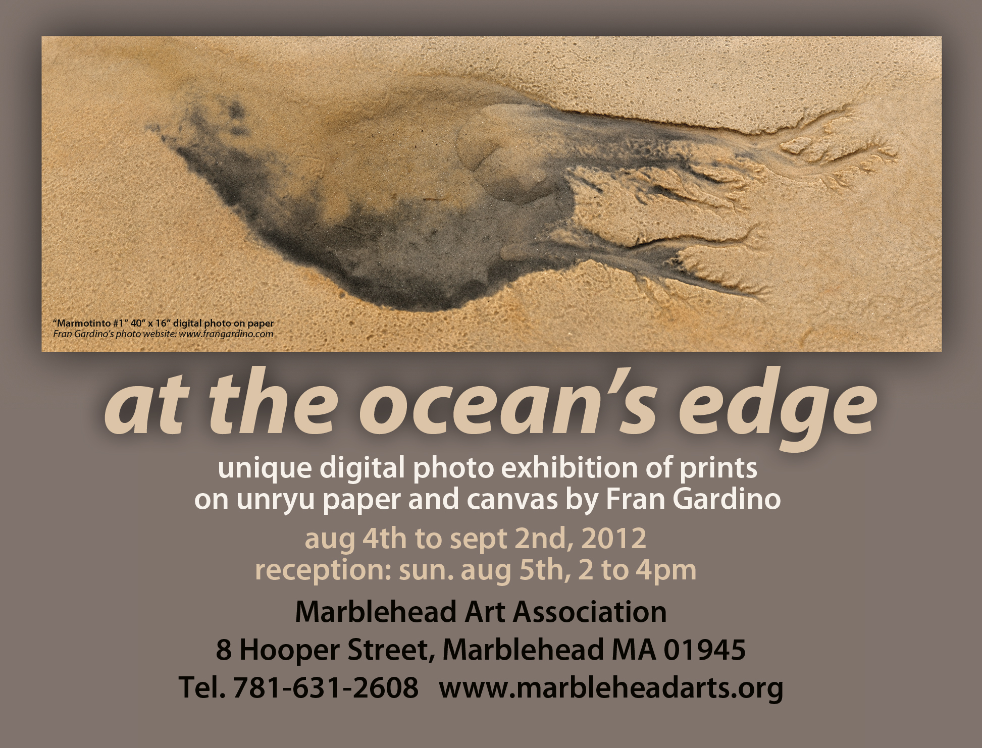 At the Ocean’s edge, Fran Gardino exhibit in Marblehead, Ma.